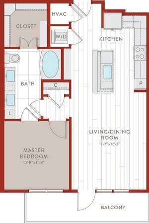 Aura Bluffview Apartments A12 1 Floor Plan Aura Bluffview Apartments A12 1 Floor Plan